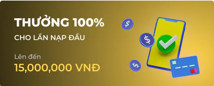 Hình ảnh quảng cáo chương trình thưởng 100% tại sv388